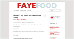 Desktop Screenshot of fayefood.com