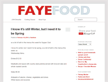 Tablet Screenshot of fayefood.com